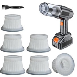 Feenynic 6 Pack Hepa Filters Compatible with MBNGF Car Vacuum Cordless, Model X9 ULTRA, Handheld Car Vacuum Filters Works with ZARIMI X12-ULTRA Mini Vacuum.(Filters Only)