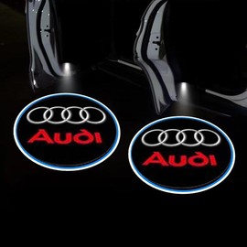 KLIFE LIMITED  2Pcs LED Car Door Projector Welcome Light for Honda Civic/Accord/CR-V/Fit/HR-V/Vezel/Odyssey:_AUDI