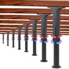 ANZHIRUOSU 8-Pack Adjustable Bed Support Legs 5.9"-11" - Heavy-Duty Adjustable