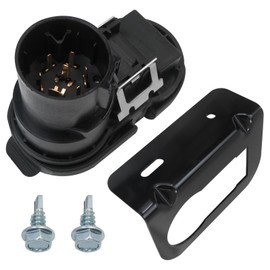 9U5Z-14489-MAA, 9U5Z14489MAA Trailer Brake Harness Towing 4/7 Plug Connector with Bracket Fit for Transit-150, 250, 350 2015 2016 2017 2018 2019