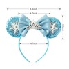 Mouse Ears Headband Bow Glitter Princess Costume Hair Accessories for