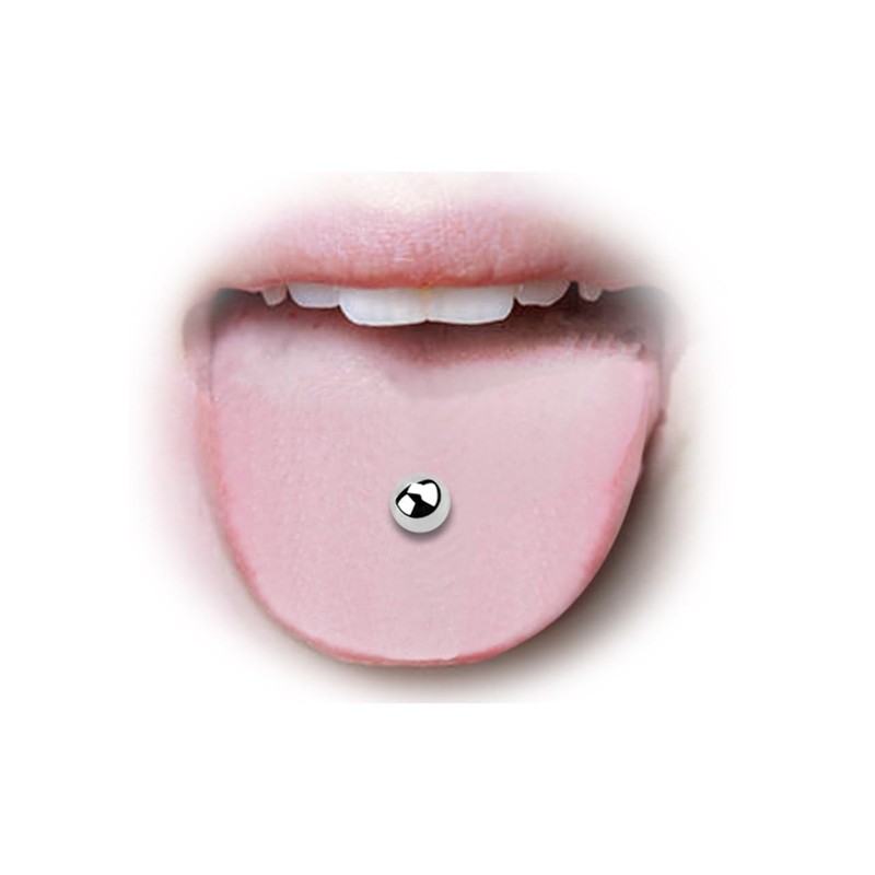 Titanium Piercing Bar 1.6 mm Thickness with 2 Titanium Balls,