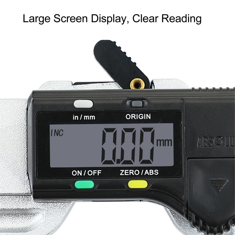 Digital Display Thickness Gauge Detachable Horizontal Thickness Measuring Tool for