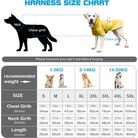 Dog Raincoat, Waterproof Hooded Dog Coat with Reflectors for Dry, Safe Walks (Yellow, L)