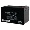 UNIVERSAL POWER UB12120 12V 12AMP BATTERY