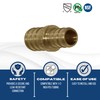 XFITTING 10 Pcs Pex Coupling, 1/2" x 5/8", Brass, Coupling,