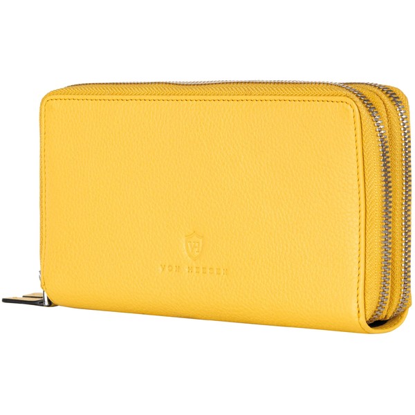 VON HEESEN Leather Wallet with RFID Protection - Wallet for
