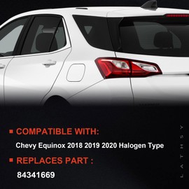 Tail Light Assembly Inner Compatible with Chevy Equinox Left Side 2018 2019 2020 Replace:84341669