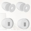 4 Packs Universal Tall Toilet Bolt Caps, White Toilet Caps