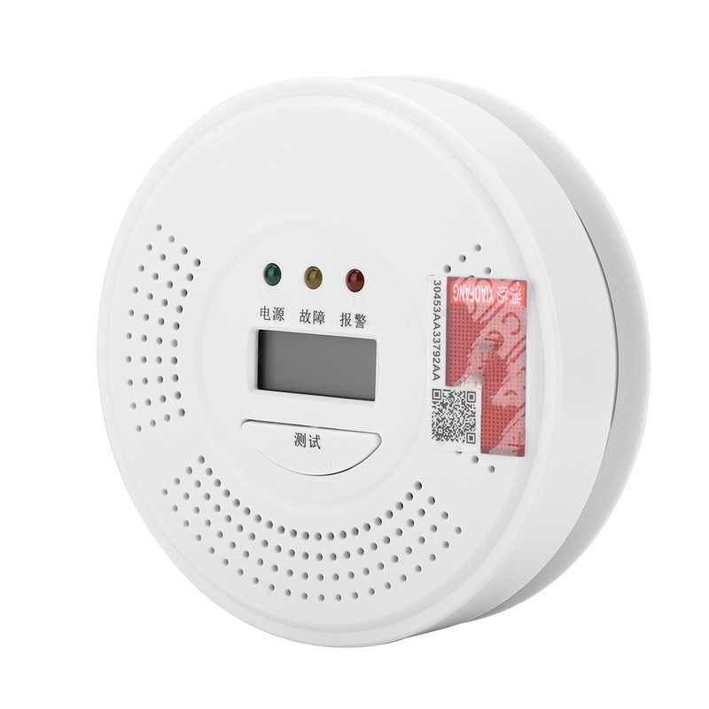 JKD-610 White Intelligent Voice CO Alarm Carbon Monoxide Alarm System