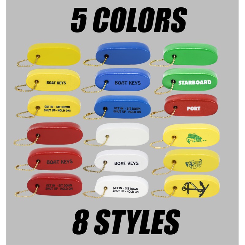 Hardline Products USA Floating Boating Key Chain - 3 pack