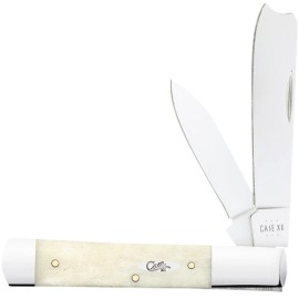 CASE XX KNIVES RAZOR SMOOTH NATURAL BONE - OVAL SHIELD 62005RAZ SS (22698) POCKE
