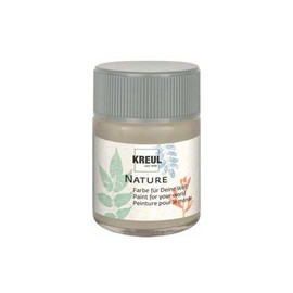 KREUL 49431 - Nature Pebble in 50 ml Glass, Water-based Paint, Made from Sustainable, Natural Raw Materials, Creamy, Quick-Drying and Lightfast, for Numerous Surfaces