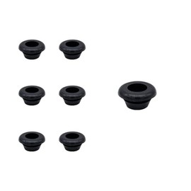 WEAXIO Pack of 50 Rubber Grommets, Rubber Grommet, Electric Conductor Sealing Ring, One-sided Round Firewall Hole Plug Hole Cable Guide for Cable Protection, Cable Duct, ID 12 mm, Installation