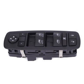 MOCA 10 Button Front Left Power Window Switch Compatible with 2012-2020 for Dodge Grand Caravan, 2012-2016 for Chrysler Town and Country, 2012-2015 for Ram C/V