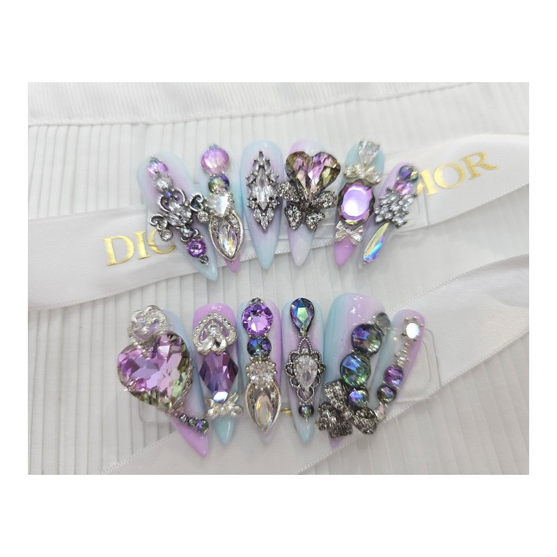  0822 Peacock Nail Queen Handmade Nail Tips ✨ -
