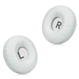 Joghaw Replacement Ear Pads for JBL Tune 600BTNC/660NC/T600BT/670NC - Protein Leather (Textured PU Leather) with Memory Foam - White