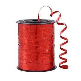 Red Curling Ribbon for Crafts 500 Yards of Gift Wrapping Balloons Hair and Florist Iridescent Crimped and Thin Ribbon, 3/16" Gift Ribbon for Baby Shower, Christmas(1 Roll)