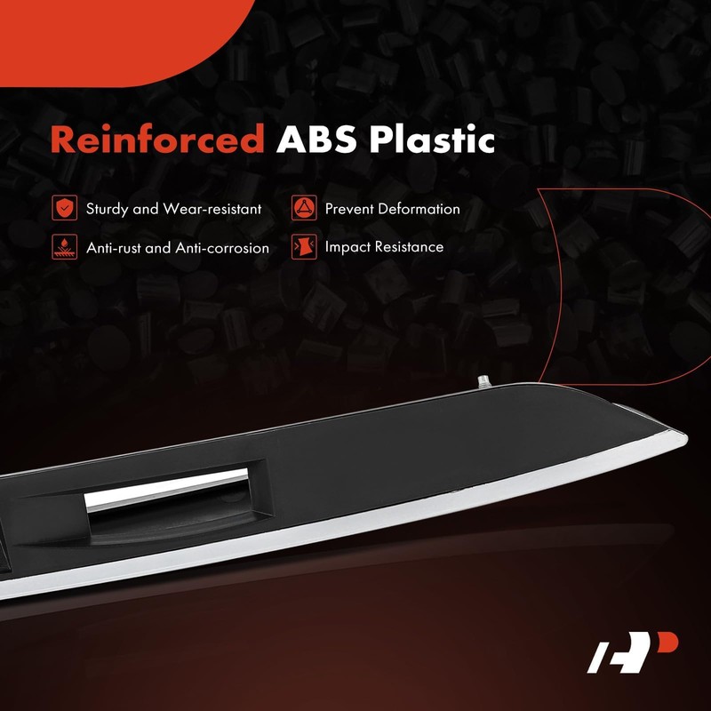 A-Premium Rear Tailgate White Handle Garnish Finisher Molding Compatible with