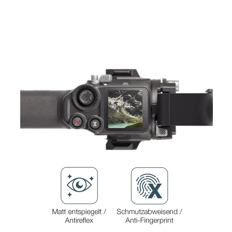 dipos I 2x Displayschutz 9H matt kompatibel mit DJI RS