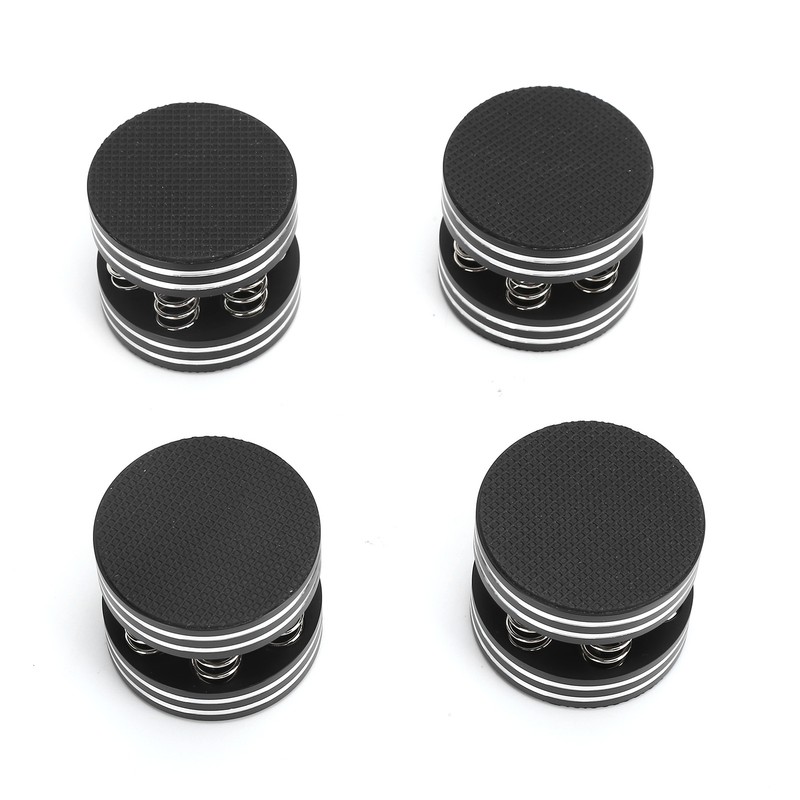 4PCS Spring Speaker Spikes Sound Dampening Feet for HiFi Amplifier/Speaker/Turntable/PlayerBlack
