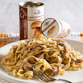 Truffle Sauce Thrills TRIO: Black Truffles and Mushrooms, Porcini and Truffles, Pesto and Black Truffles. 3.17oz Each.