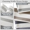 Madison Park Shower Curtain Spa Waffle Weave Stall Shower Curtain