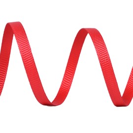 YAMA Red Grosgrain Ribbon, 1/4 Inch 50 Yards, for Gift Wrapping Crafts Hair Bows Wedding Party Decoration