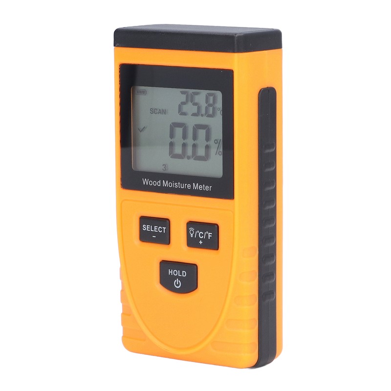 Inductive Wood Moisture Meter High Accuracy LCD Display Lumber Moisture