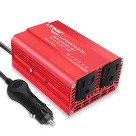LVYUAN 500W Power Inverter for Vehicles DC 12V to 110V AC Car Plug Adapter Outlet Converter with 2 USB Fast Charging Ports and 2 AC Outlets Car Charger Adapter