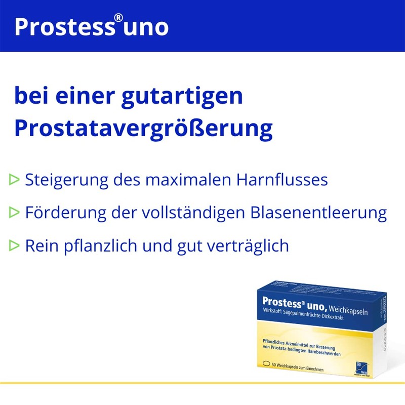 Prostess Uno Herbal Agent with Saw Palmetto Extract for Prostate