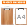 Clipboards,10 Pack Wooden Clipboard Hardboard,Standard A4 Letter Size Wood Clip