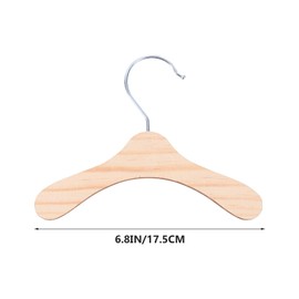 NUOBESTY 10pcs Wood Standard Hangers Dog Clothes Hangers Durable Coat Clothes Hangers Non Slip Trouser Slack Jeans Skirt Shorts Scarf Pant Hangers