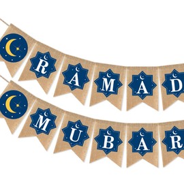 Eid Mubarak Banner Mubarak Party Decoration Ramadan Party Decorations Supplies (ramadan mubarak 1)