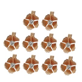Baluue 10pcs Floral Hair Clips for Women Versatile Flower Hair Accessories for Parties Daily Wear Special Occasions