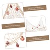 iplusmile Mediterranean Decorative Fishing Net with Shells Rustic Wall Hanging