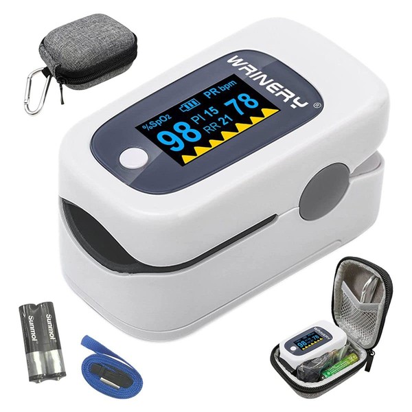 WRINERY Oxygen Saturation Monitor, Pulse Oximeter Fingertip, Oxygen Monitor, O2
