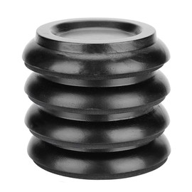 4 PCS Piano Foot Pads, Round Beech Wood Piano Caster Cup Foot Pad Set Upright Piano Caster Cups Accessories(Black)
