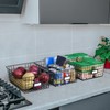 8 Set, Extra Large Wire Baskets for Organizing with Lables,