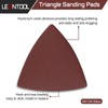 LEONTOOL 30 Pcs 3-1/8 Inch (80mm) Triangular Hook & Loop