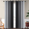 SimpleHome Ombre Room Darkening Curtains for Bedroom, Gradient Black to