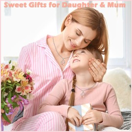 EPIRORA Gifts for Mum Daughter,Mother And Daughter Necklace丨Mum Mother Daughter Gifts,Christmas Mother's Day Birthday Gifts for Mum Or Daughter