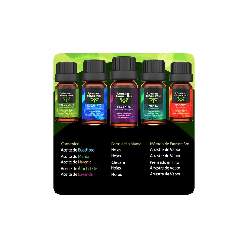 Original Nature Kit 5 Aceites Esenciales Puros 50 mL |