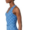 EleVen by Venus Williams Women's Ace Tank, Ocean Checkered Print,
