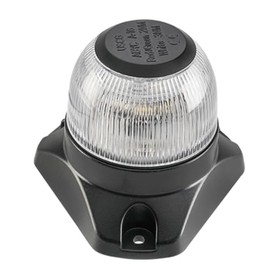 SEAFLO 01 Series LED All-Round Navigation Light – 12V, 3W, 3 NM Visibility, IP67 Waterproof, Compact Mast or Stern Light for Boats Under 164 ft (50m) – 4-Year Warranty (White)