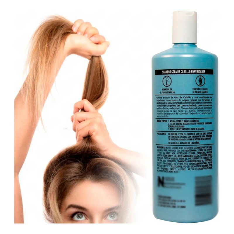 Shampoo Cola De Caballo Para Crecimiento Nefertiti De 1 Lt