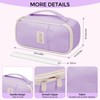 SKYDUE Purple Pencil Case for Girls – Large Capacity Zippered