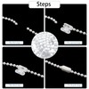 Blinds Roller Cord, Bead Chain for Roman Vertical Blinds, White
