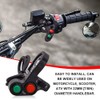 YnGia Motorcycle Handlebar Horn Switch 7/8" Headlight Turn Signal Light