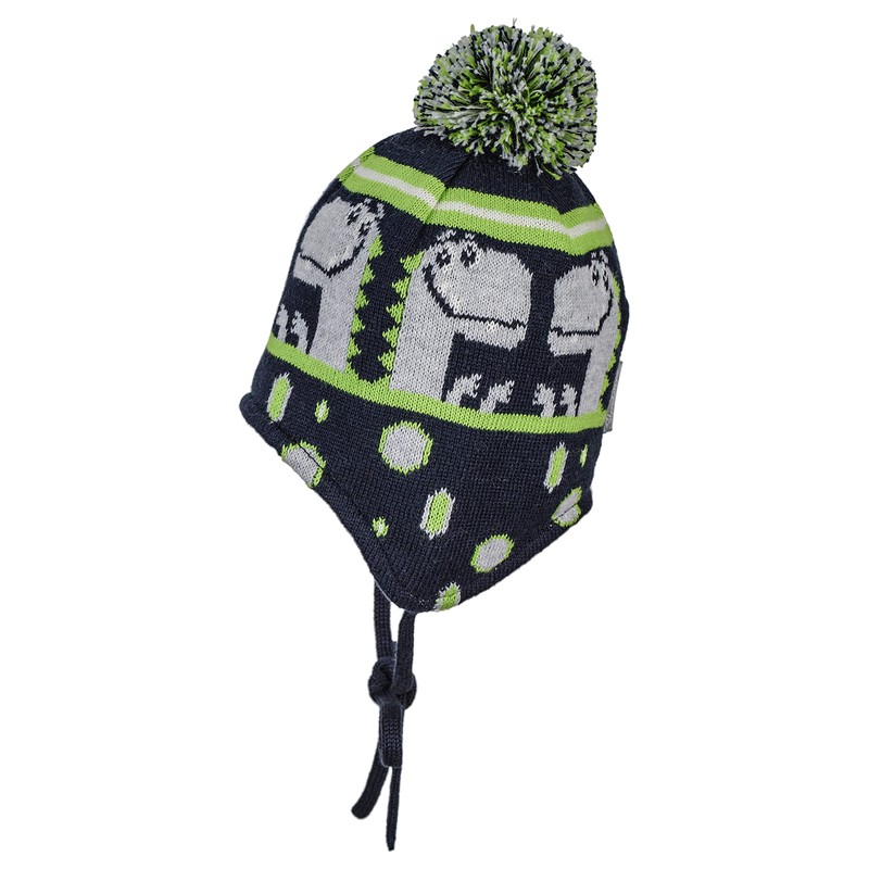 Sterntaler Baby Boys Knitted Hat Dinoli Hat, navy